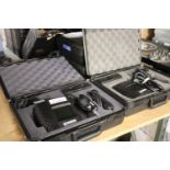 4 cased West Over Scientific hand held displays