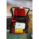 Wolf electric scarifier with grass box