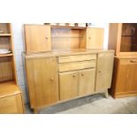 Mid century Nathan sideboard with BS1960 kite mark and gallery storage section over