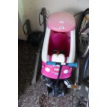 Little Tykes pink push along car with Little Tykes 3 wheel scooter