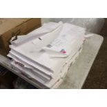 3 stacks of blank printing paper