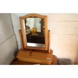 Pine dressing table mirror