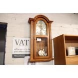 Wooden cased Acctim Westminster chime wall clock