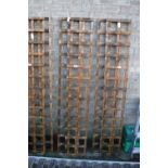 2 1'x6' single wooden trellis panels