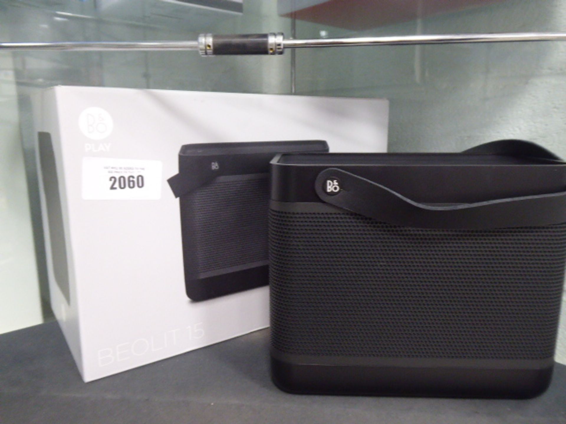 Bang and Olufsen Beolit 15 portable bluetooth speaker with box