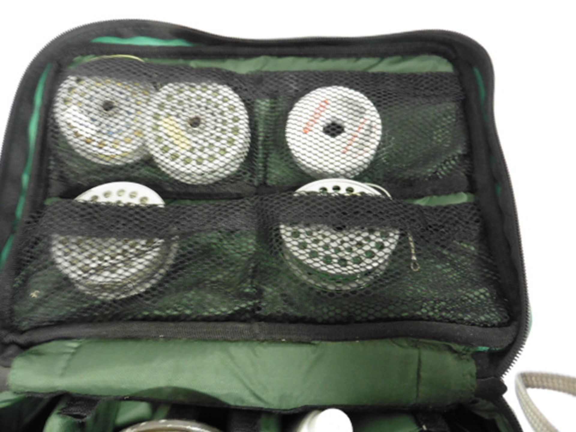 Daiwa Alltmor case with contents of Fly fishing reels, spare spools, line etc - Image 3 of 4