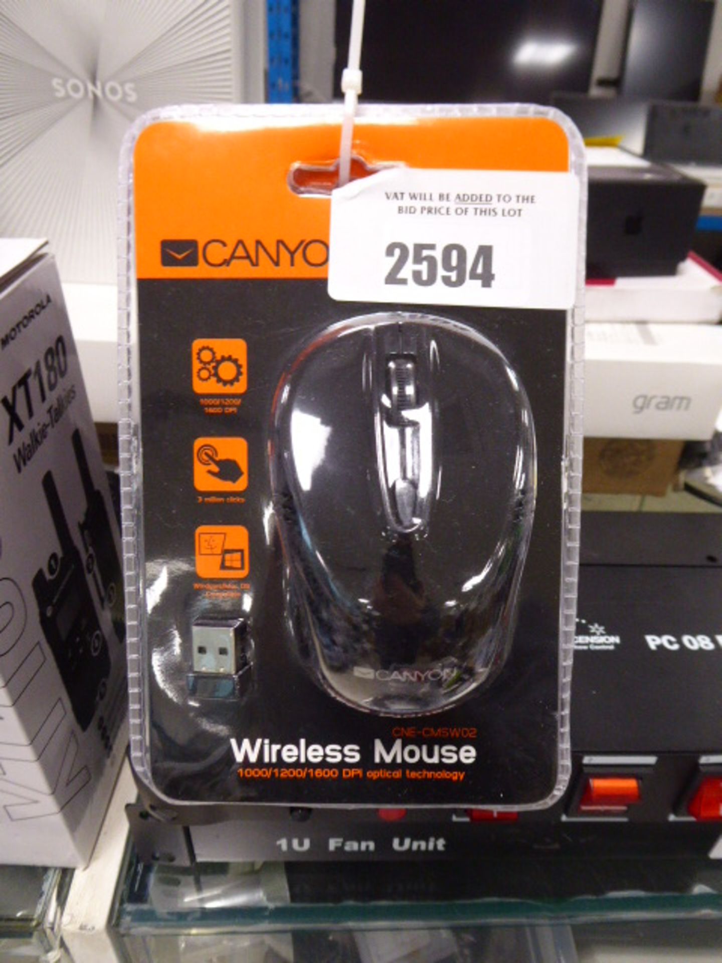 Canyon wireless mouse kits in blister packs x 5