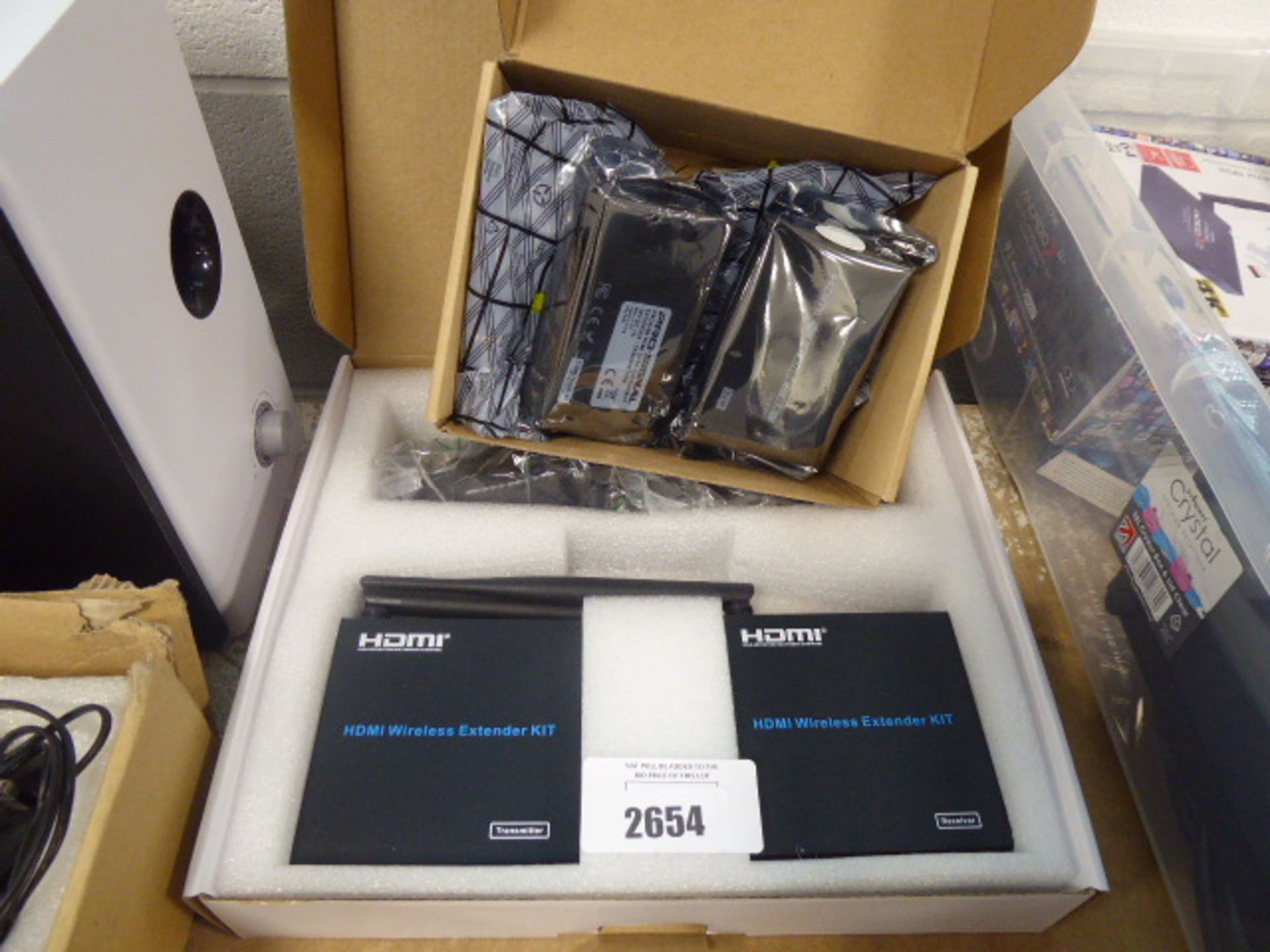 Pro signal HDMI RX receiver extender kit and an HDMI wireless extender kit in box