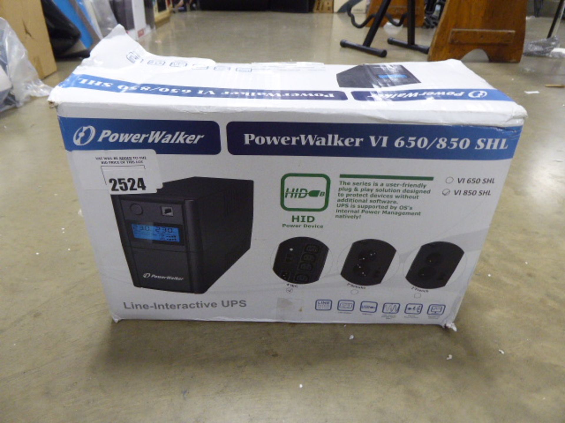 Power walker V1650/850 SHL interactive UPS power supply unit