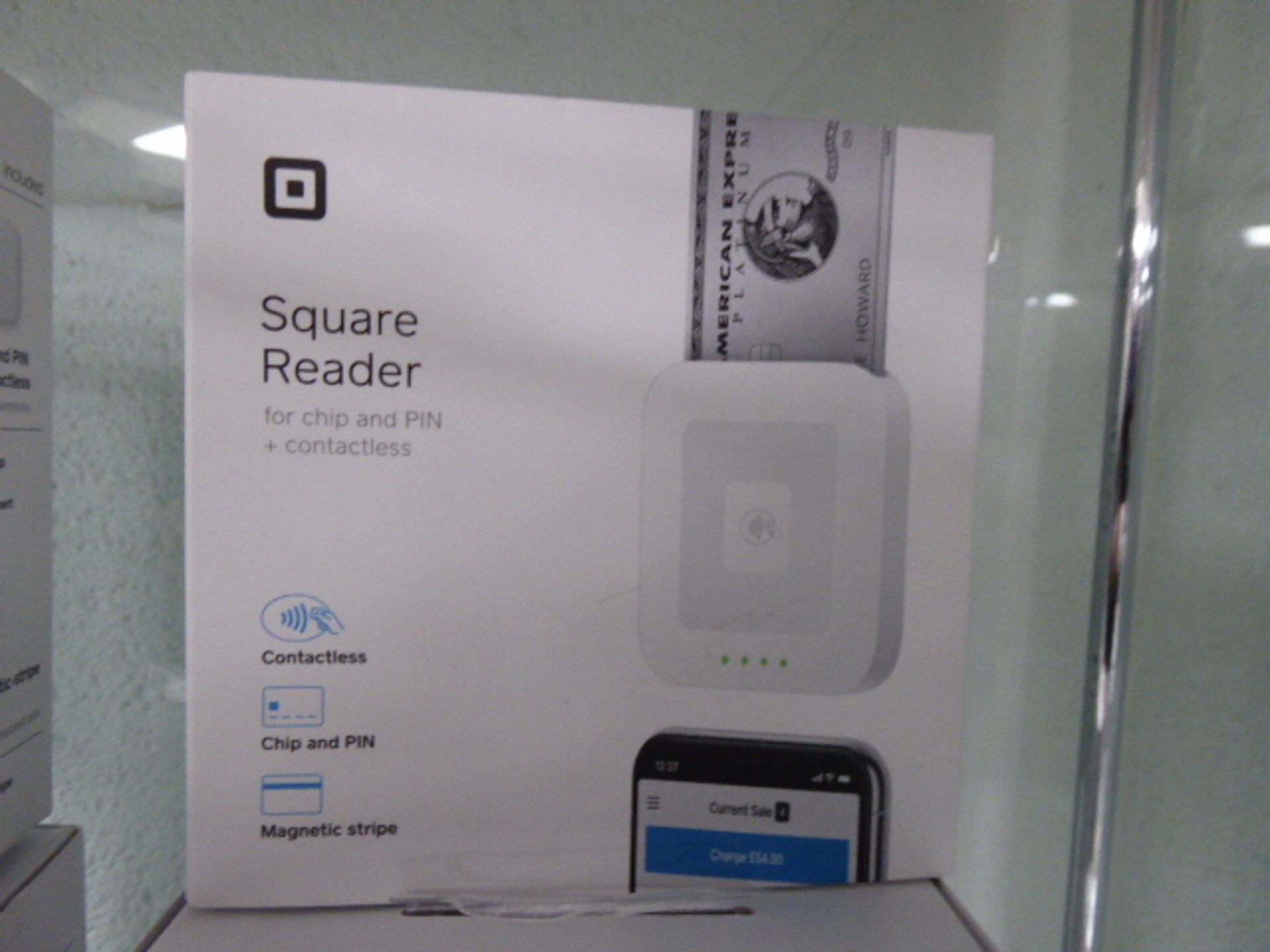 Square chip and pin contactless card reader and a dock for square reader