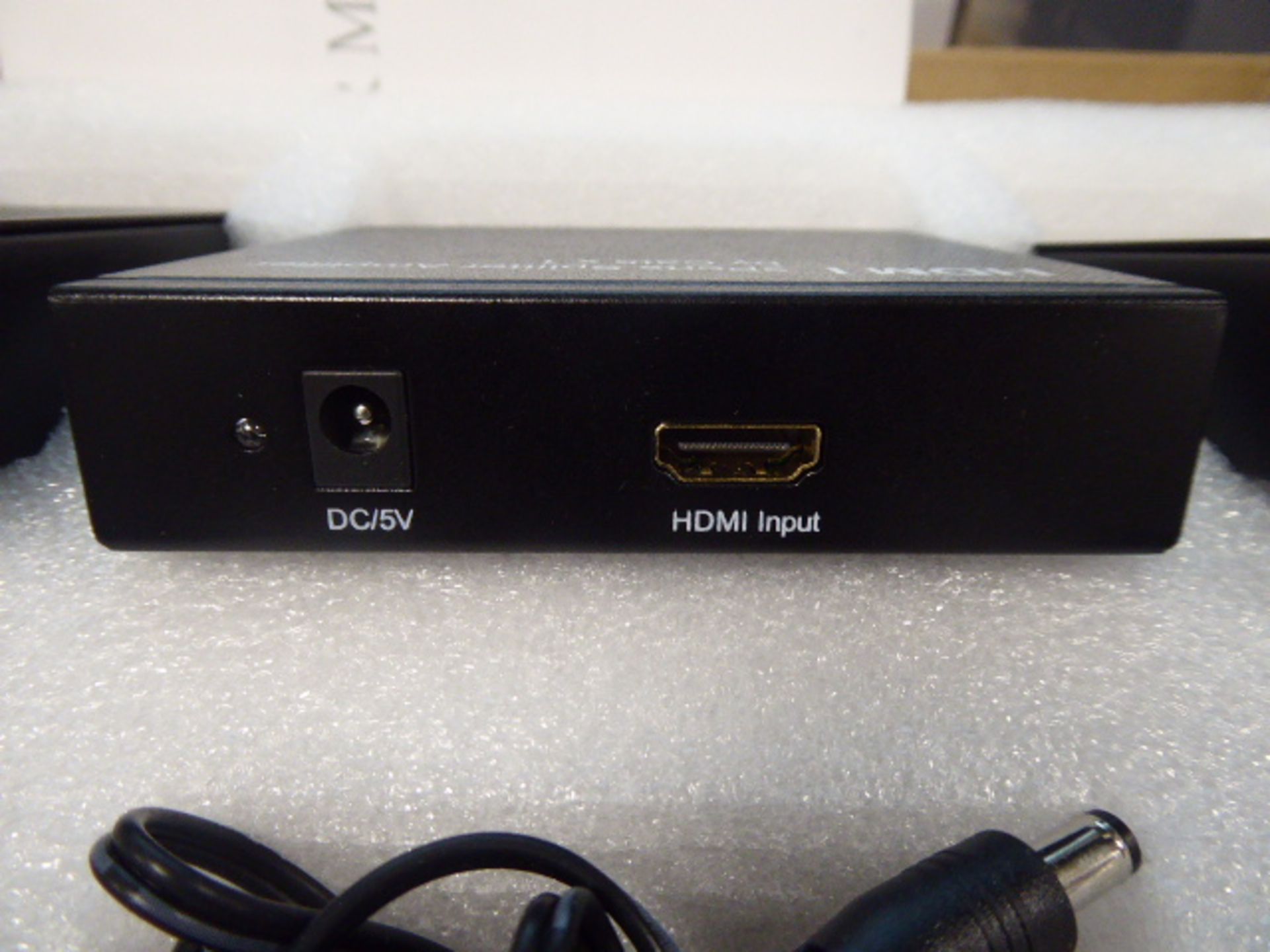 HDMI extender Cat 5E kit with power adapters and box - Image 3 of 4