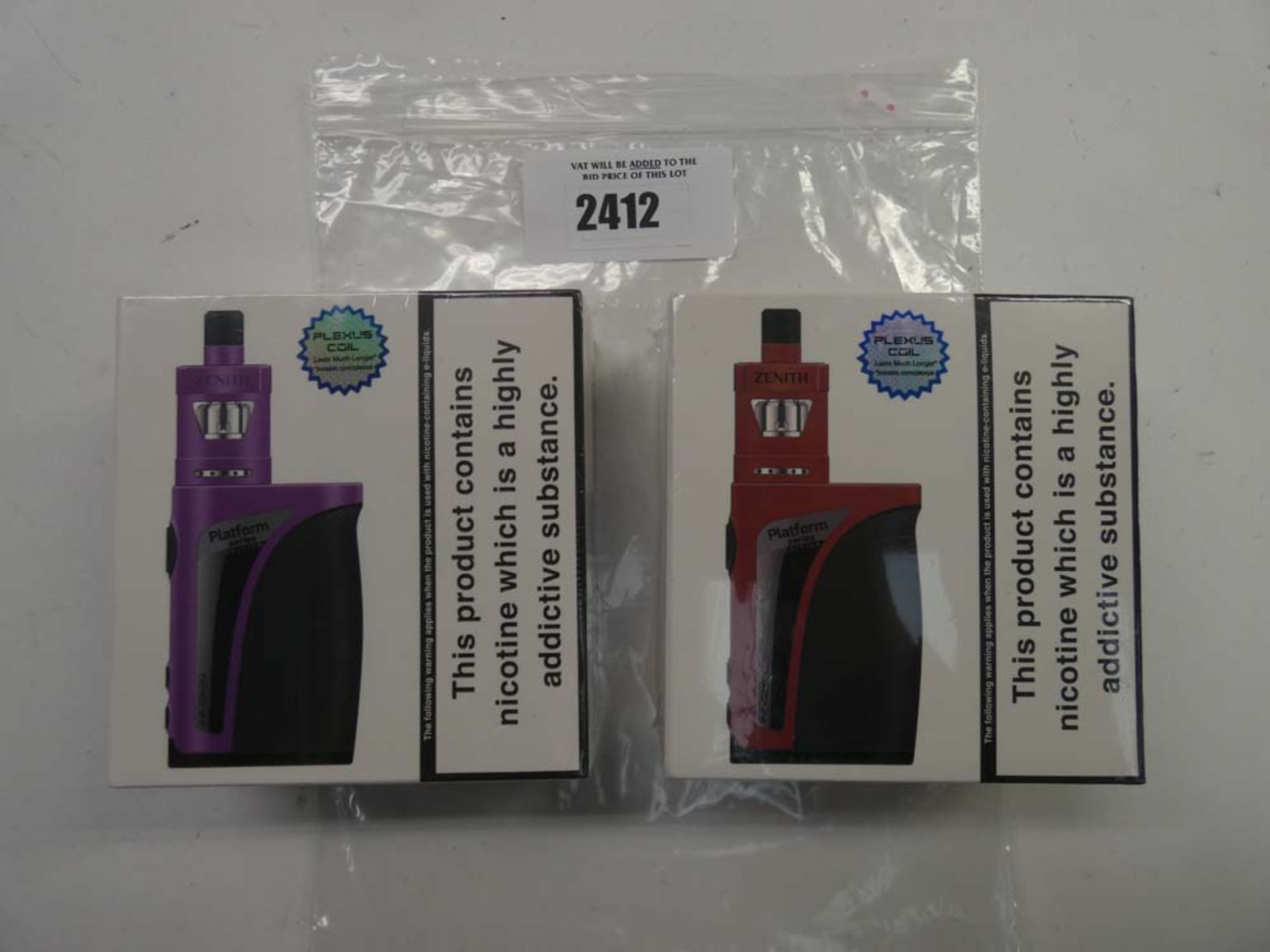 2x Zenith Platform vaping kits