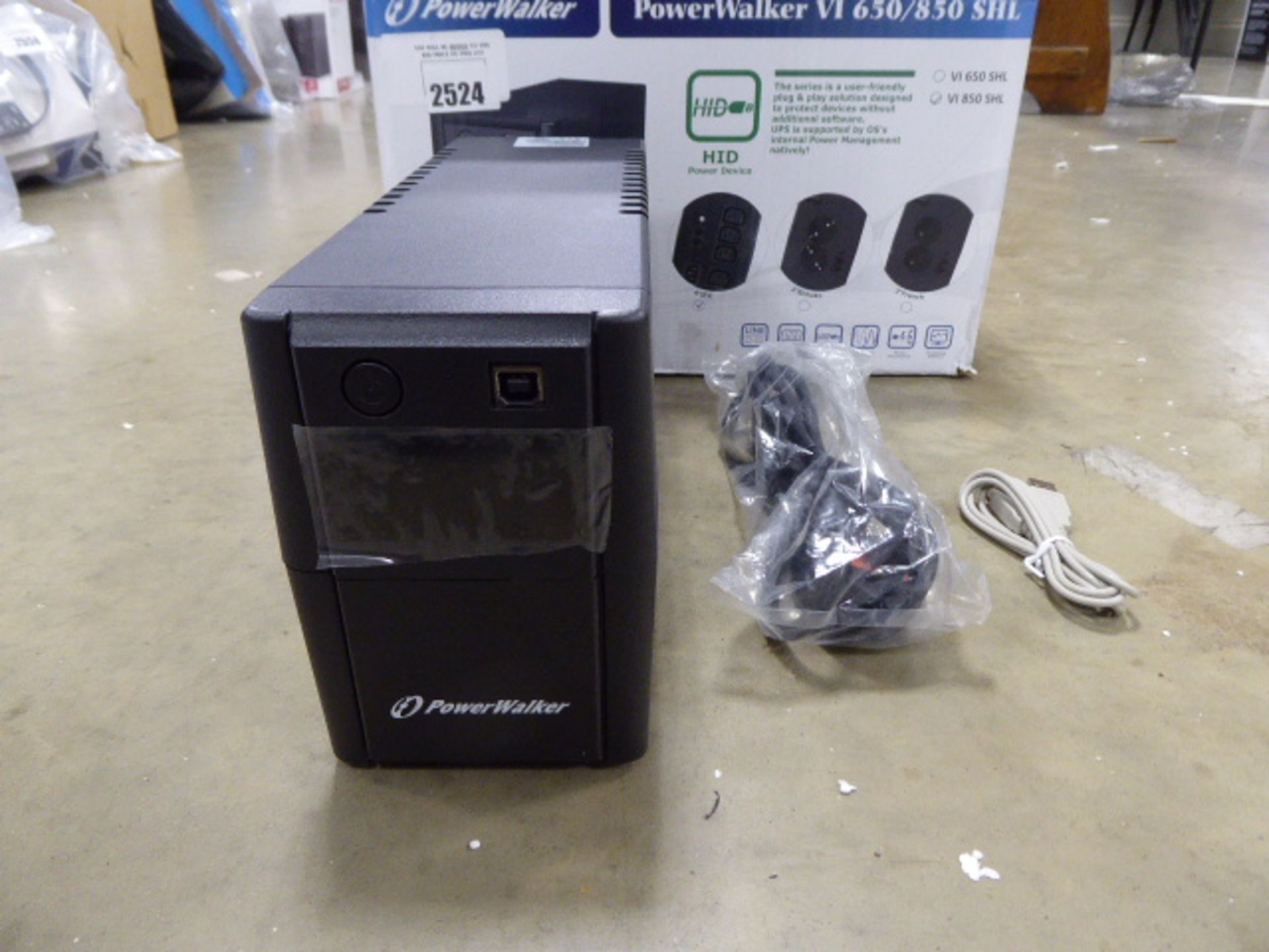 Power walker V1650/850 SHL interactive UPS power supply unit - Image 2 of 2