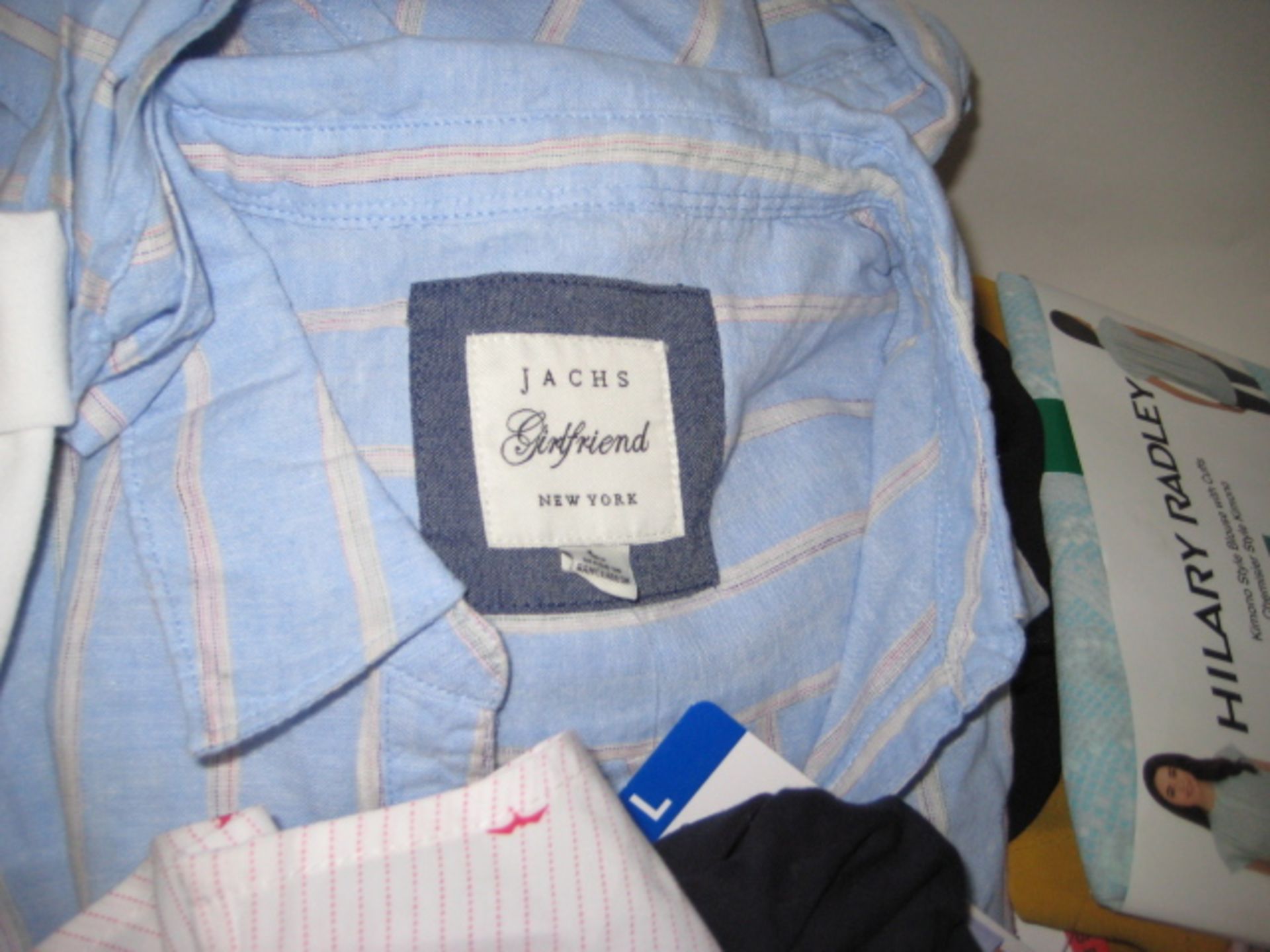 Box of ladies clothing to include trousers, Hillary Radley, Jacks Blouses, DKNY lounge wear, DKNY - Image 3 of 6