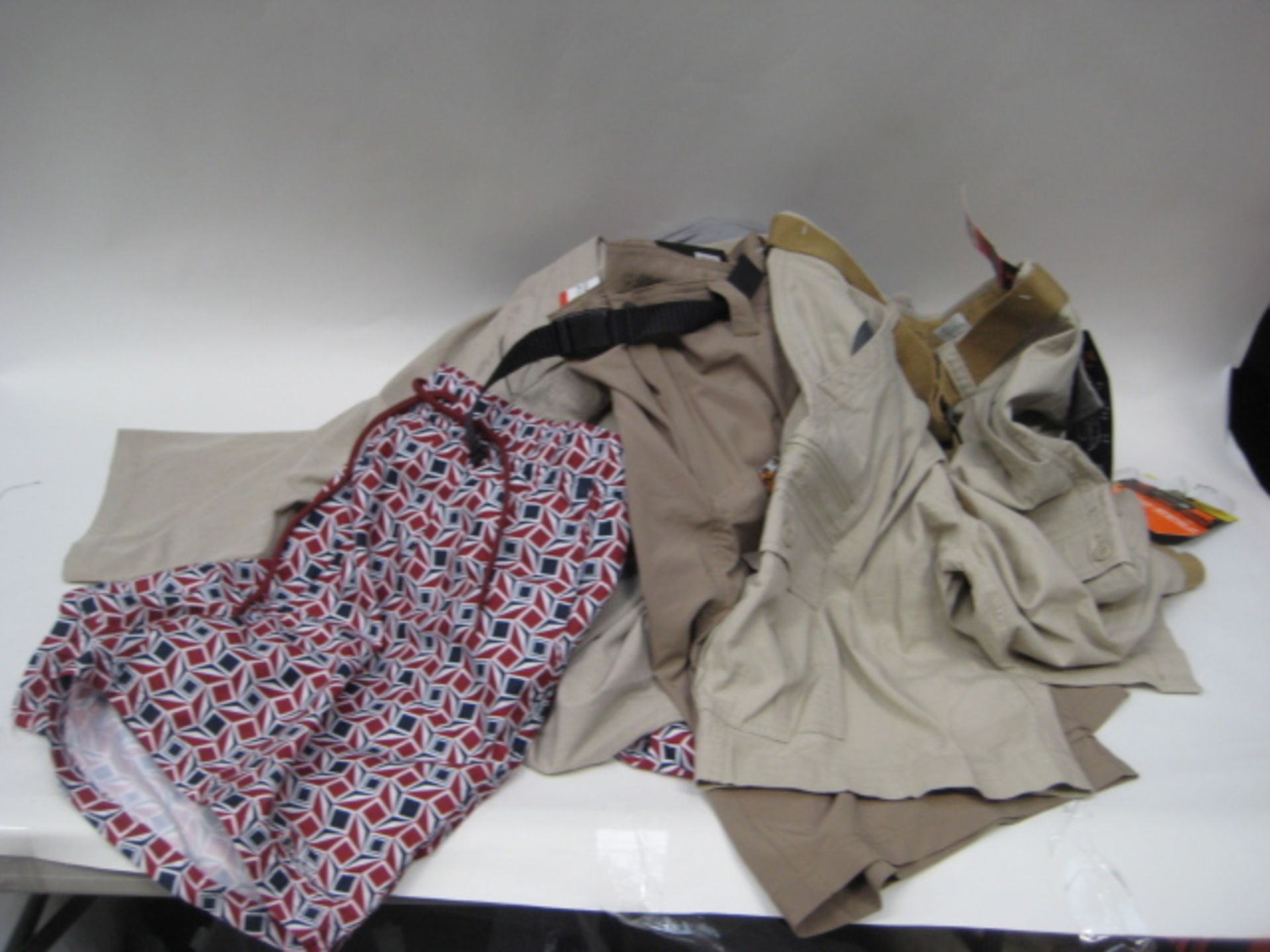 Bag containing approximately 15 pairs of gents shorts and swimming trunks by Ben Sherman, Jerry,