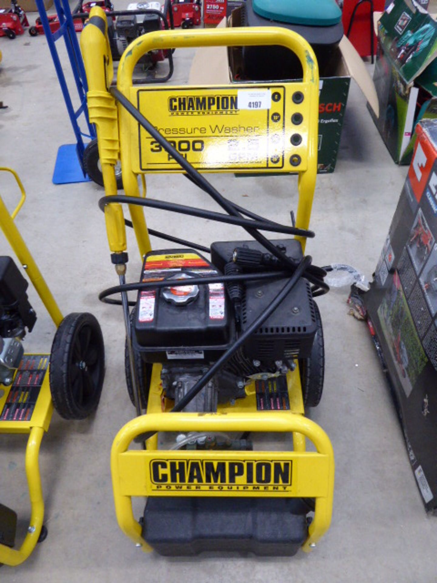 Champion petrol powered pressure washer