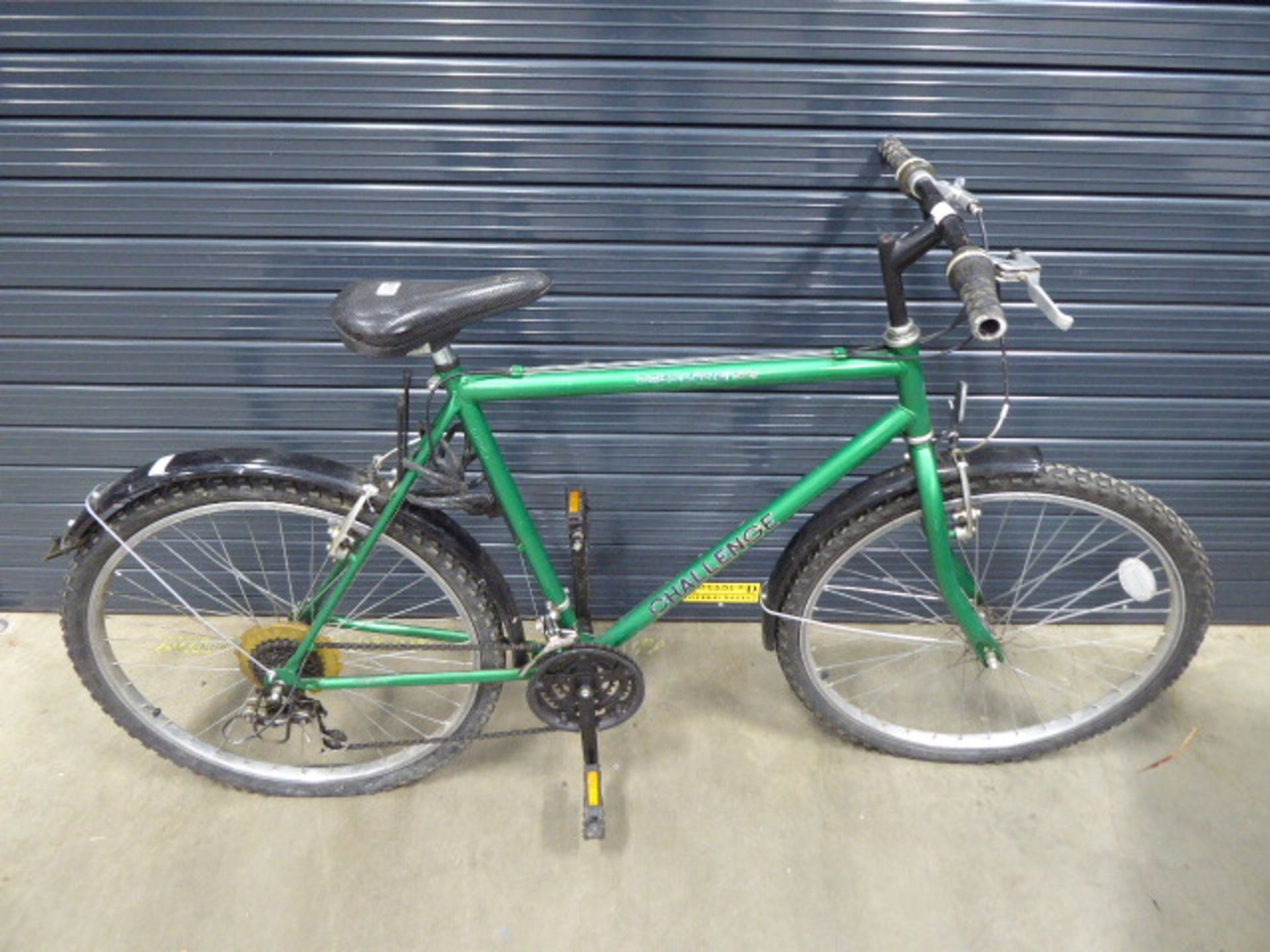 Green gents mountain bike with a quantity of spare tyres and wheel - Image 2 of 4