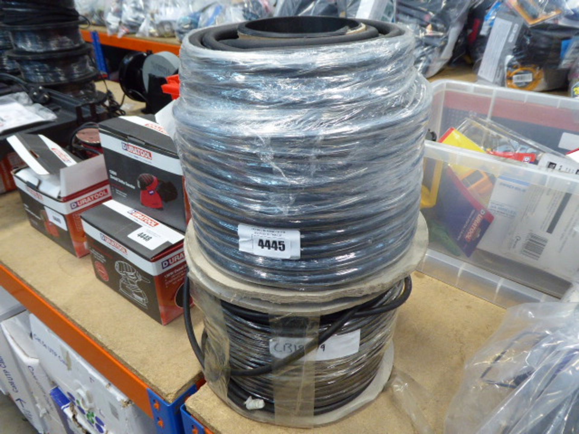 2 reels of rubber coated cable