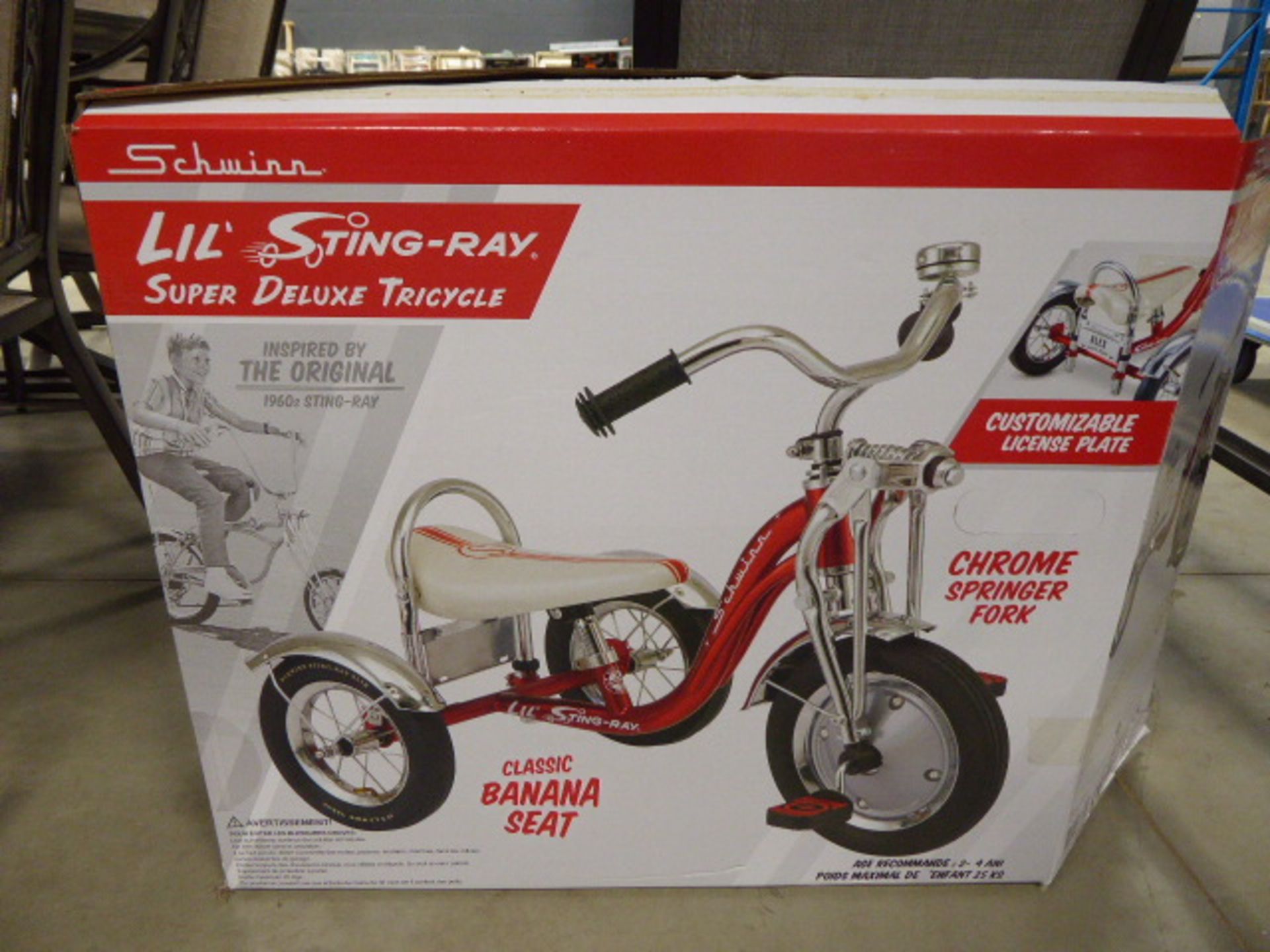 Boxed Schwinn 3 wheel tricycle