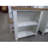 Hampshire White Painted Oak Low Bookcase (26)