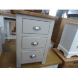 Portland Stone 3 Drawer Bedside (3)