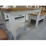 Suffolk White Painted Oak 1.2m Butterfly Extending Table (25)
