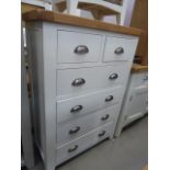 Hampshire White Painted Oak 2 Over 4 Chest (77)