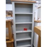 Hampshire Grey Painted Oak Large Bookcase (83)