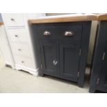 Hampshire Blue Painted Oak 2 Door Mini Sideboard (10)