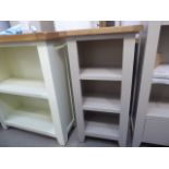 Chester Grey Painted Oak Small Narrow Bookcase (8)