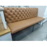 Industrial Tan 180cm Studded Back Bench (6)