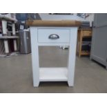 Hampshire Grey Painted Oak 1 Drawer Telephone Table (110)