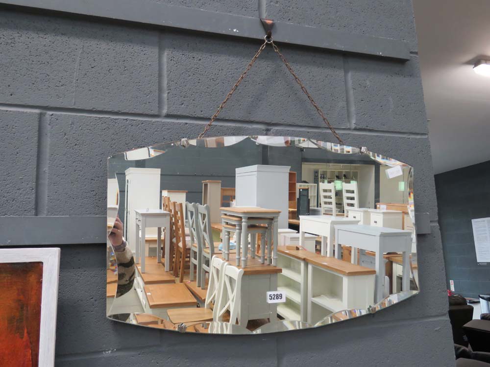 1930's bevelled mirror