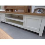 Hampshire Ivory Painted Oak Extra Large TV Unit (55)