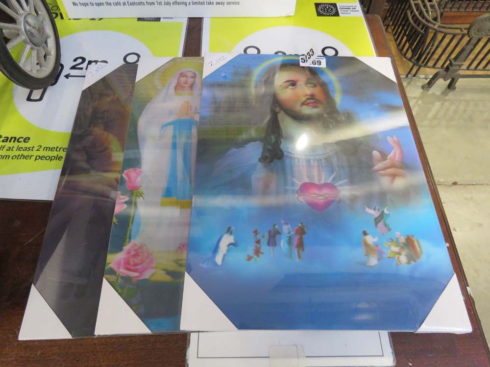 5269 3 holographic religious prints