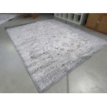 Centenno 7ft10in x 10ft silver and grey carpet