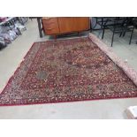 Tabriz style multi-coloured floral carpet