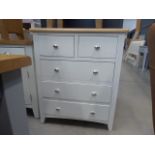 Gloucester White Painted Oak 2 Over 3 Chest (60)