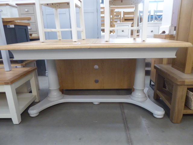 5089 Harrington Painted Oak 1.6m Extending Table (5)