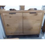 5132 Urban Industrial Oak 2 Door Sideboard (39)