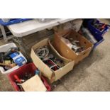 (32) Under bay of mixed tooling incl. Keter tool case and contents, various clamps, hand tools,