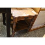 (2048) Wood effect single drawer side table