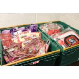 (2165) 2 crates of mixed gift ware incl. lip jelly, mugs and One Direction lunch boxes