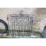 2 wrought iron garden gates