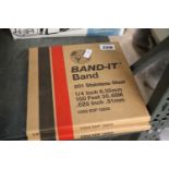 2 boxed Band-It 201 stainless steel 0.25'' 100' steel band
