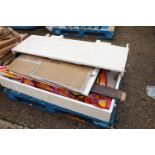 (1151) Marble fire surround and hearth on pallet