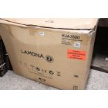 (2521) Boxed Lamona angled 45 degree chimney extractor hood