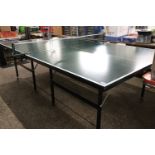 Fold away indoor table tennis table with net