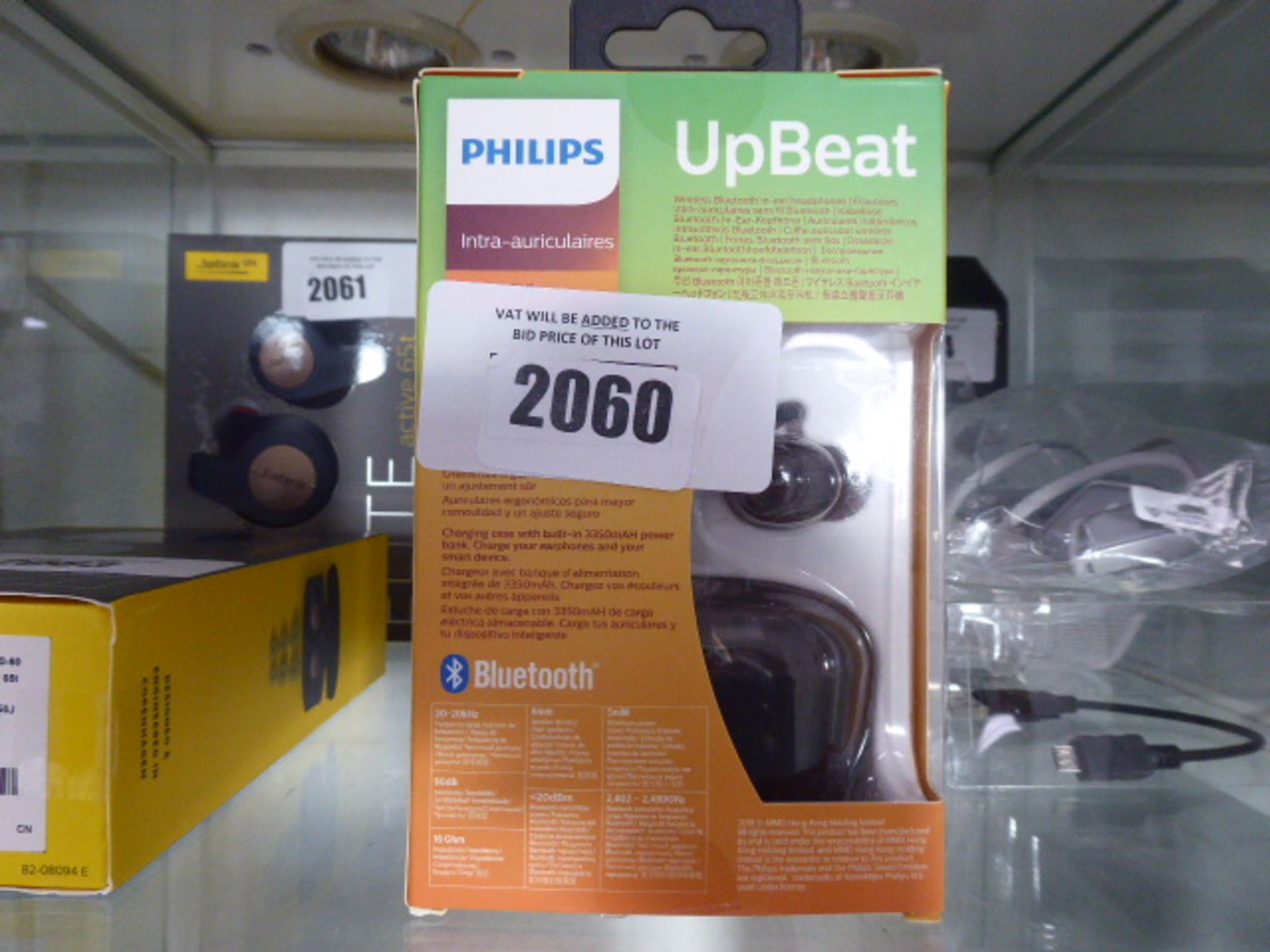 Philips Up Beat wireless earbuds with charging case and box - Image 2 of 3