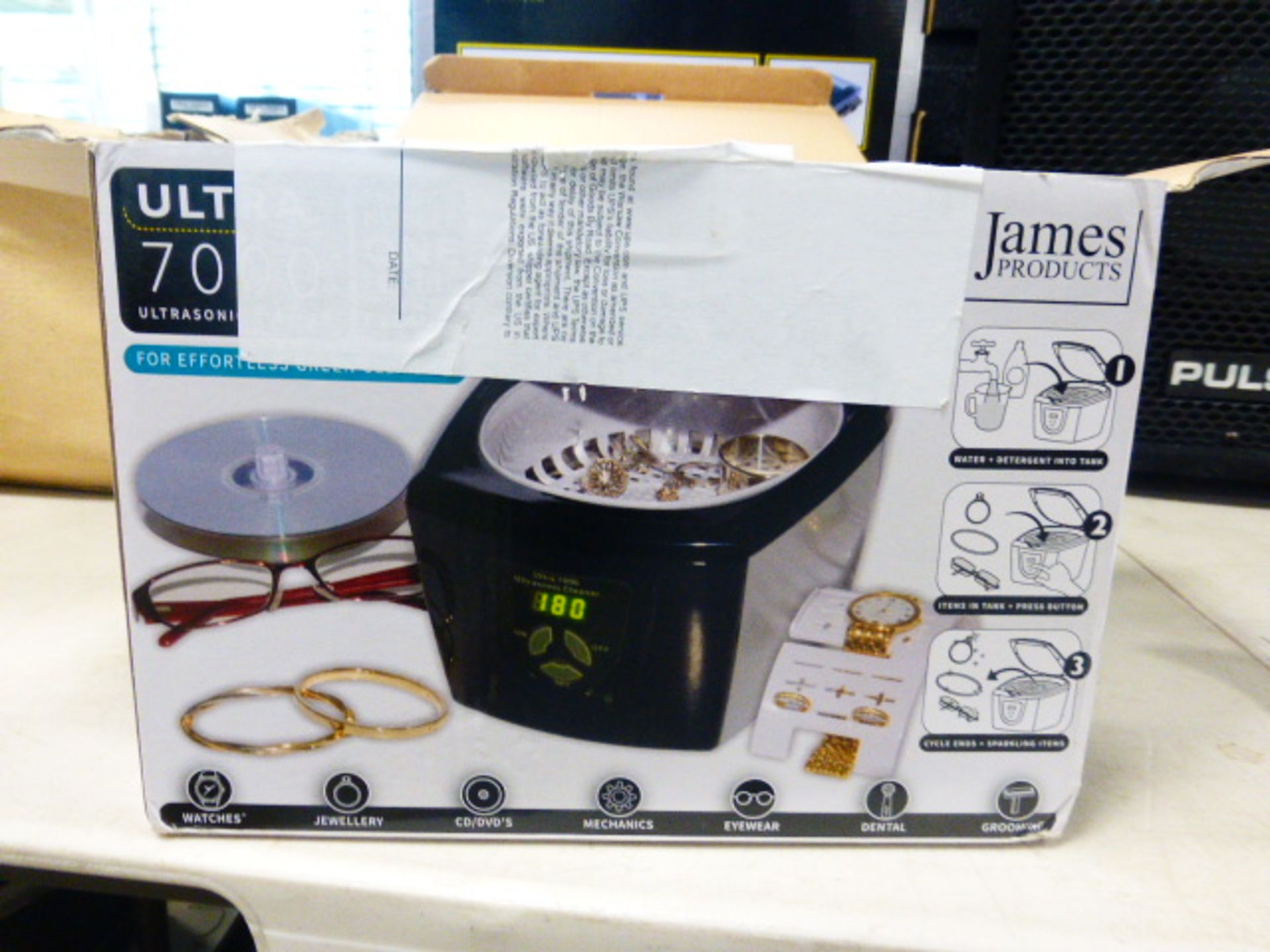 Boxed James Products Ultra 7000 Ultrasonic cleaner